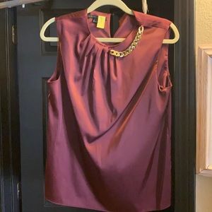 Silk blouse sleeveless